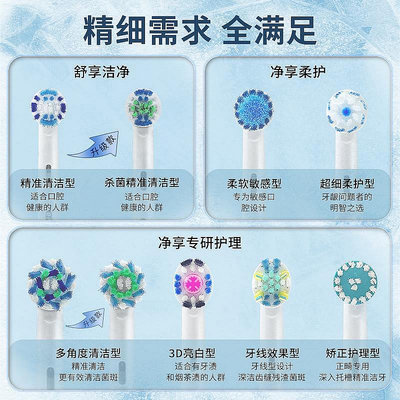 【阿俊生活館】電動牙刷頭博朗oralb/歐樂B比電動牙刷頭 原裝D12/D100/P2000成人替換頭