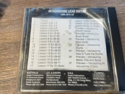 9成新 ㄅ 裸片 LEAD GUITAR INTODUCING CD