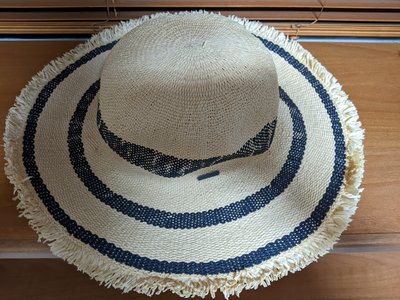 (全新) ROXY 草編帽 草帽 遮陽帽 防曬帽 海灘帽 帽子 SIZE: S/M