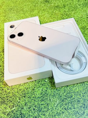 🍎 iPhone 13 256G粉色 🍎💟🔋電池88%店面購機有保固🔥可無卡分期🔥✨優惠價✨