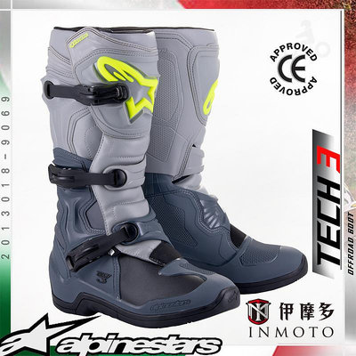 伊摩多※義大利Alpinestars Tech 3 越野車靴 腳踝保護 A星 2013018-9069灰灰