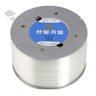 DIY串珠線 1000米0.40.6mm透明水晶彈力線韓國皮筋串珠線穿水晶線DIY手鏈線