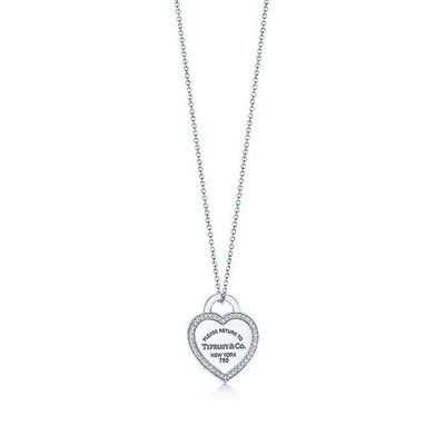 【熱賣精選】Tiffany&amp;Co. 925純銀 Tiffany 蒂芙尼 項鍊 手環飾品 禮物 心型吊墜項鍊