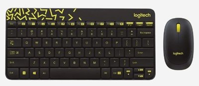 JT3C實體門市體驗館*Logitech 羅技 MK240 無線鍵盤滑鼠組 白紅.黑黃