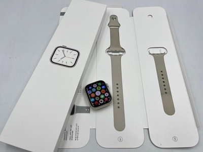 §上進心集團§ 盒裝 蘋果手錶 Apple Watch7 S7 45mm GPS 鋁金屬 星光色 161