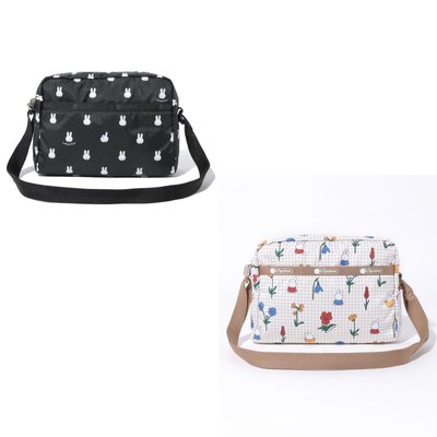 ♥ 小花日韓雜貨 -- Lesportsac 2434 防水包斜背包逛街包-miffy兔