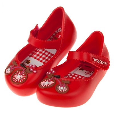 童鞋(12.5~17.5公分)ZAXY童趣腳踏車紅色寶寶公主涼鞋(香香鞋)I8M371A