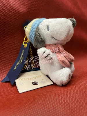 【全新現貨】日本 USJ 環球影城 冬季限定 藍色緞帶標 Snoopy 史努比 玩偶吊飾   🎉 過年送禮好選擇  🎉