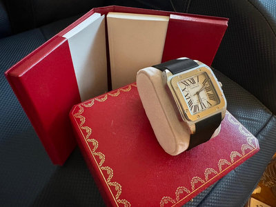 cartier 山度士 santos 卡地亞 大錶徑XL 自動上鍊 瑞士錶 百年紀念款