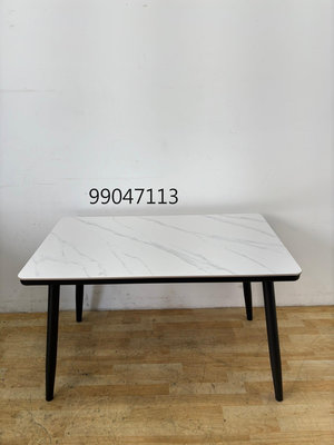 【吉旺二手家具生活館】全新/庫存  岩板4尺餐桌  餐桌椅組 歐式餐桌-各式新舊/二手家具買賣