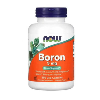 Now Boron硼 3 mg  250粒素食