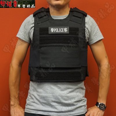 《甲補庫》＿police警察黑色防彈背心外襯套/含EVA泡綿內墊