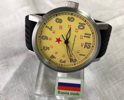 俄國 POLJOT 巴留特 特大飛行機械錶 - 指揮官系列 ( 50 mm )  黃面