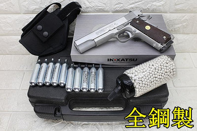 台南 武星級 鋼製 INOKATSU COLT M1911 手槍 CO2槍 銀 優惠組F 井勝 1911 柯特 MEU