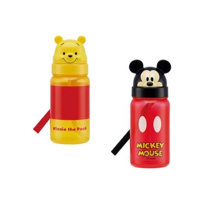 依庫斯 日本代購 日本迪士尼 正版授權 小熊維尼 米奇 吸管杯 水壺 水瓶 喝水杯 吸管水壺