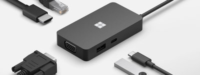 微軟 Microsoft Surface USB-C 旅用擴充基座(SWV-00005)【風和資訊】
