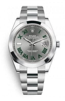 最新款 ROLEX 勞力士 DATEJUST II 126300綠羅馬蠔式日誌，錶徑41cm， 經典不鏽鋼，三板帶款