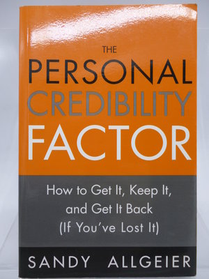 【月界2】The Personal Credibility Factor_Sandy Allgeier〖心靈成長〗CPB