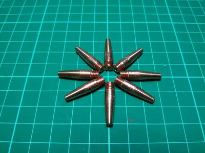 CO2氣體保護電焊機，修尖型0.9mm火嘴(TIP M6x25Lx0.9mm)(日規、歐規)