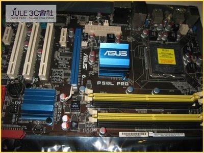 JULE 3C會社-華碩ASUS P5QL PRO P43/ICH10/EPU-4/全固態/超值款/送Core 2 Duo CPU/良品/775 主機板