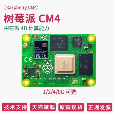 樹莓派 CM4 4b 開發板核心板raspberry pi 4 AI視覺套件 2g 4g 8g