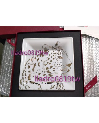 (全新品)Cartier 卡地亞  VIP 豹圖 瓷盤 瓷器 裝飾盤 珠寶盤 餐盤(lladro 麥森 LV 紅包袋蠟燭