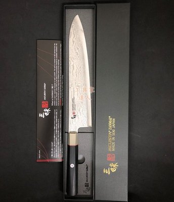 「工具家達人」 三昧 墨流 240mm 牛刀 料理刀 主廚刀 西餐刀 日本製 ZANMAI 菜刀