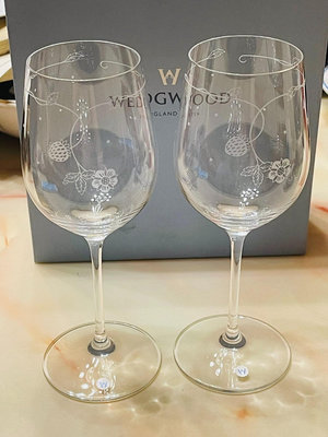 【二手】Wedgwood韋奇伍德 野草莓 水晶杯 紅酒杯 香檳杯 高 回流 老貨 收藏 【天地通】-1799