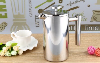 晴天咖啡☼ koonan 雙層304不銹鋼  1000ml    法式濾壓壺 沖茶器 花茶壺 咖啡壺