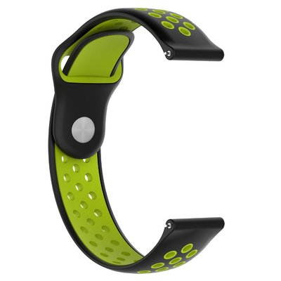 nike雙色矽膠錶帶 開關生耳款 適用於三星Gear S2 S3華為華米矽膠智能手環錶帶 多孔透氣 18 20 22mm