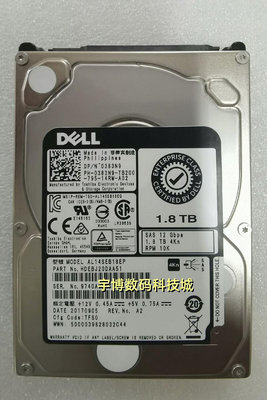 Dell/戴爾 0383N9 AL14SEB18EP 1.8T 4KN SAS 10K 12Gb伺服器硬碟