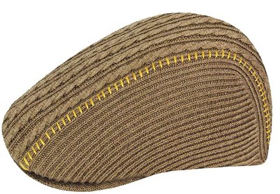 【 The Monkey Shop 】 優惠促銷全新正品 KANGOL 507 灰褐色造型條紋 鴨舌帽 小偷帽 書報童帽