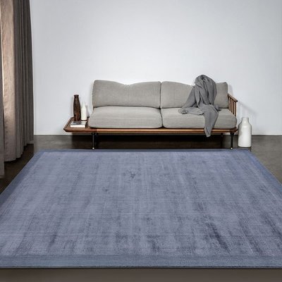 米可家飾~印度進口手工地毯客廳茶幾新中式臥室床邊毯輕奢純色北歐現代簡約地毯手工地毯