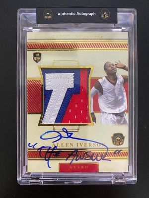 2022 Super Glow "The Answer" Allen Iverson Patch Auto 名言 暴力用品 卡面簽 限量45張