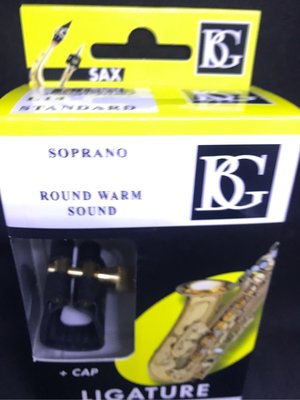 【筌曜樂器】全新 BG L14 皮束圈 高音 薩克斯風 soprano 皮質 吹口束圈+原廠蓋 超低價