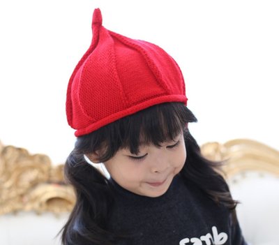 兒童精靈帽/針織毛線帽/保暖帽【小資物語】