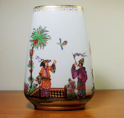 [ 珍寶 ] Meissen 手繪中國人物故事花瓶