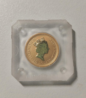 1993年袋鼠金幣1/10盎司 原盒