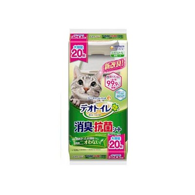 【寵愛家】日本Unicharm雙層貓砂盆專用消臭尿布墊16/ 20片