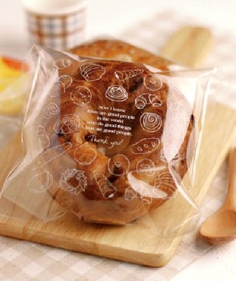 【嚴選SHOP】100入 大尺寸麵包袋 15*18cm平口袋 透明袋 甜甜圈袋 塑膠包裝袋 餅乾袋 封口袋【D065】
