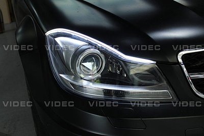 威德汽車 HID 賓士 BENZ W204 C63 雙色 LED 純正 WRC 高亮度 導光條 完全防水 C300