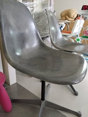 [真品老件] Herman Miller Eames 星狀 鐵腳 玻纖不含椅座 zenith vitra