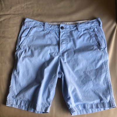 [品味人生2]保證正品 Abercrombie & Fitch A&F 藍色 短褲 休閒短褲 size 36