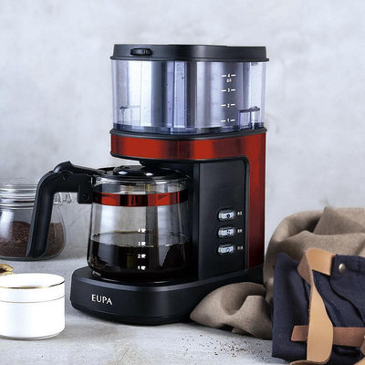 現貨 : EUPA燦坤咖啡機家用全自動一體機可帶研磨豆磨小型美式滴漏壺