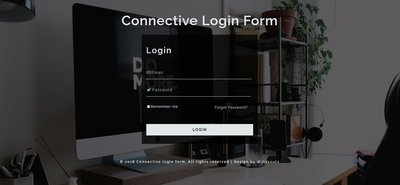 Connective Login Form響應式網頁模板、HTML5+CSS3、網頁特效  #01005