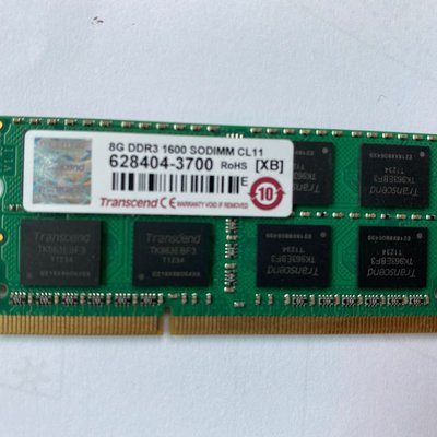 筆記型電腦 Transcend 8G DDR3-1600記憶體