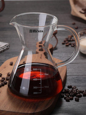 新品耐熱玻璃咖啡壺一體手沖壺套裝咖啡器具不銹鋼萃取過濾杯分享壺