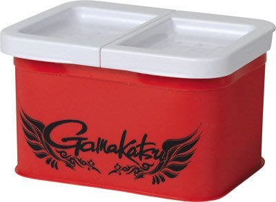 五豐釣具-GAMAKATSU新款2部屋南極蝦餌盒GM-2053特價330元