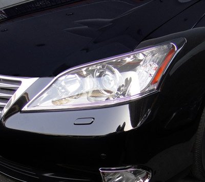 圓夢工廠 Lexus 2009~2012 ES300 ES330 ES350 改裝 鍍鉻銀車燈框飾貼 前燈框 頭燈框