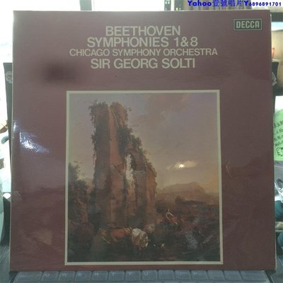 貝多芬 芝加哥交響樂團 索爾蒂 第1和8交響曲 黑膠LP～Yahoo壹號唱片